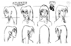  Atlantis: The ロスト Empire - Kida Model Sheet