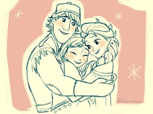  Elsa, Anna and Kristoff