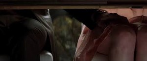 FSOG Christian touching Ana under the table, tableau