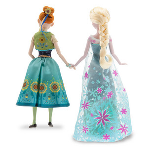 Frozen Fever Anna and Elsa Dolls Summer Solstice Gift Set 12''