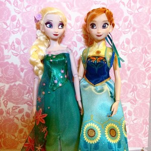  Frozen Fever Elsa and Anna Dolls