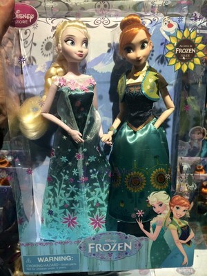  Frozen Fever Elsa and Anna anak patung