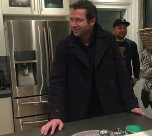 James Purefoy on the set of The Following today