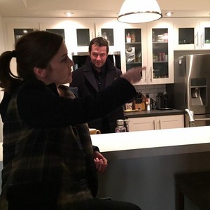  Jessica Stroup and James Purefoy on set of The Following Season 3
