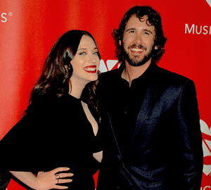 Kat Dennings and Josh Groban attend 2015 MusiCares person of the year gala (feb 6, 15)