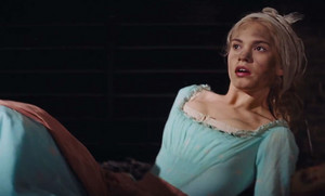  Lilly James as cinderella