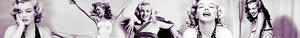  Marilyn Black and White Banner
