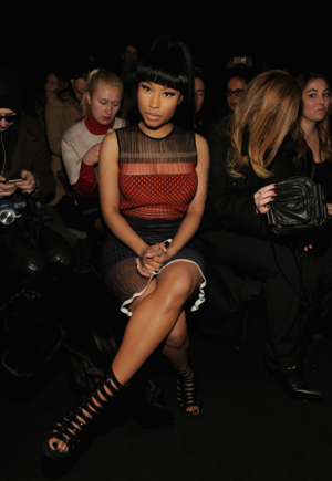 Nicki Minaj at Alexander Wang fashion show