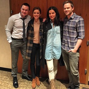  Sam Underwood, Jessica Stroup and Shawn Ashmore on set of The Following Season 3