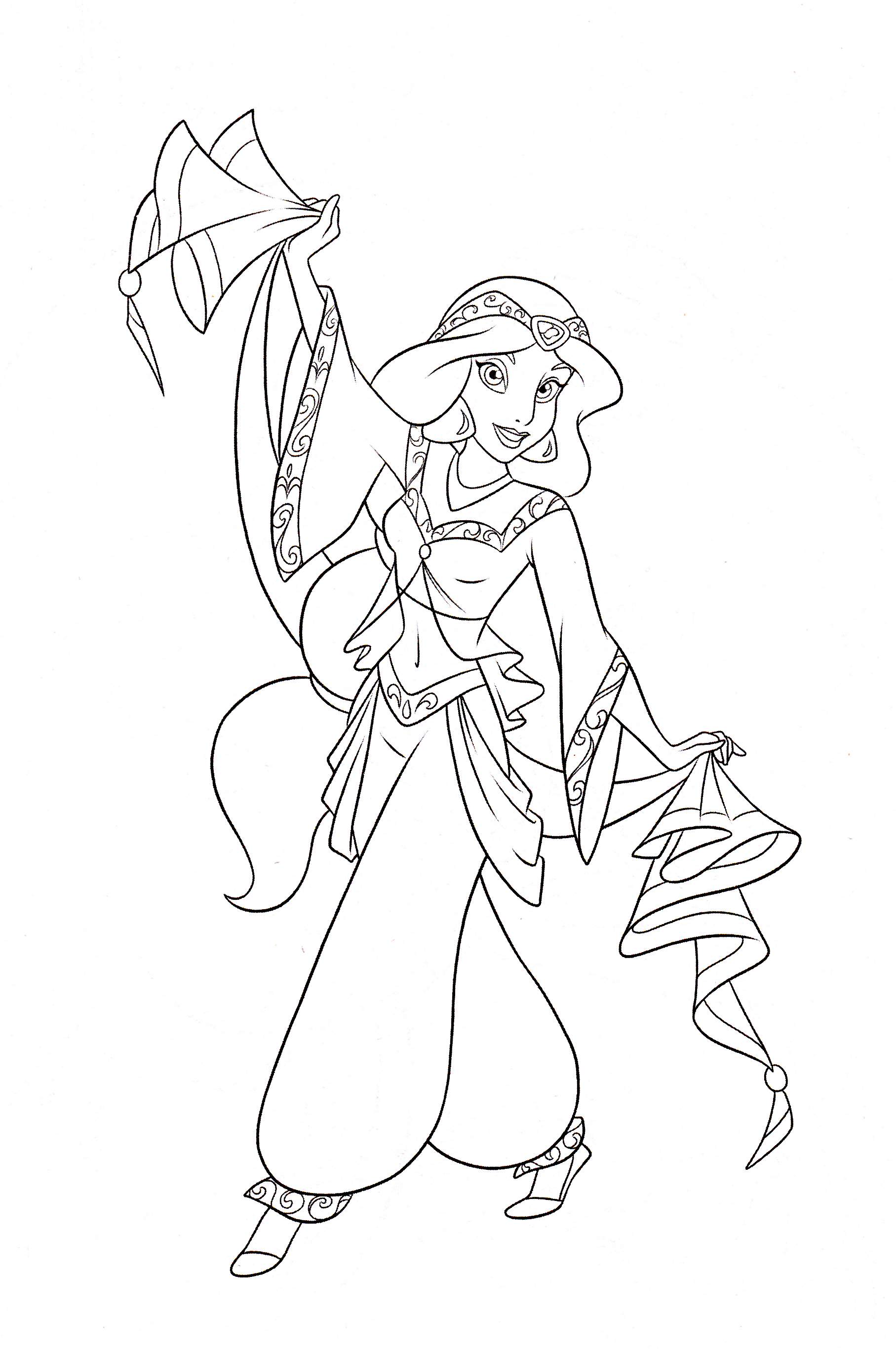 Get Jasmine Coloring Pages Princess Pictures - Color Pages Collection