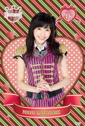  Watanabe Mayu - Valentine Postcard (Feb 2015)