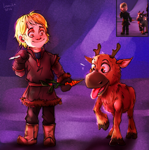  Young Kristoff an Sven