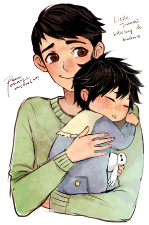 Young Tadashi and Baby Hiro