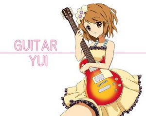  violão, guitarra animê girl