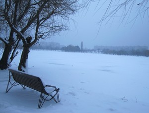  parcul Alexandru Ioan Cuza lacul Titan iarna IOR Bucuresti Bucharest Romania