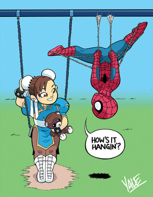  Chun Li and Spiderman