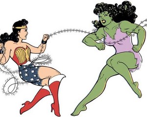  Wonder Woman vs She Hulk