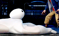  Baymax pointing up when giving information
