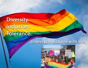  Diversity, Inclusion, Tolerance, Hypocricy.