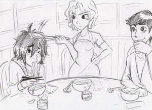  Hiro, Aunt Cass and Tadashi