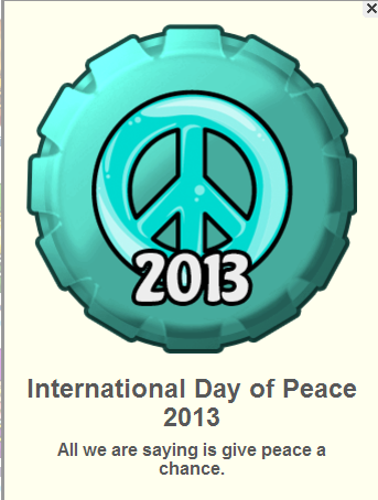 International Day of Peace 2013 Fanpop Cap