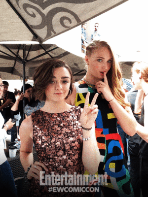  Maisie Williams and Sophie Turner