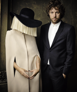  Sia and her husband photographed at the 2015 Vanity Fair Oscar Party