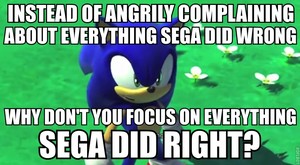  Stop complaining about Sega's flaws!