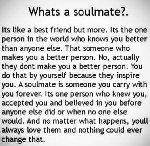  What's a soulmate?