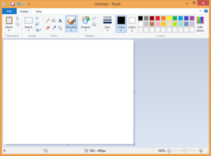  Windows 8.1 abóbora Paint