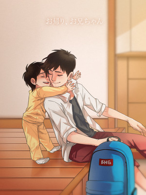 Young Tadashi and Hiro