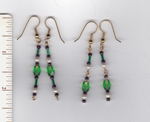  earrings made Von TheCountess