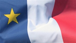 le drapeau de l'acadie (the flag of acadia)