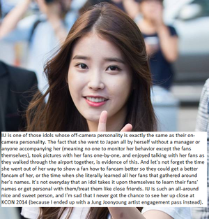  Just in case 당신 need a few 더 많이 reasons to convince 당신 why ‪‎IU‬ is the BEST of the BEST