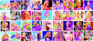  barbie collage