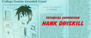 Big Hero 6 newspaper articles shown during the credits