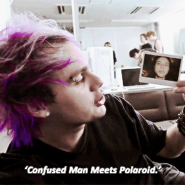  Confused man meets polaroid