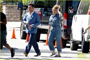  Ed Westwick and Erika Christensen Start Filming New TV Show 'L.A. Crime'