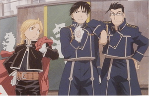  Edward Elric, Roy mustango, mustang and Maes Hughes
