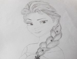 Elsa drawing 