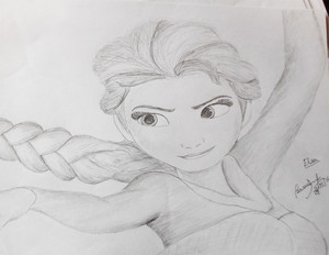 Elsa drawing by abcjkl