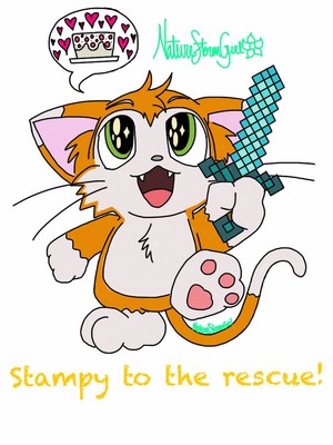  I হৃদয় Stampy Cat