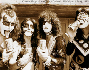  KISS…Creem Magazine office ~Detroit, Michigan ~ May, 1975
