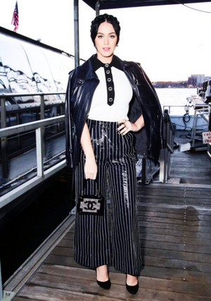 Katy at Karl Lagerfeld’s Chanel Boat Party 