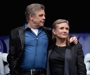  Mark Hamill and Carrie Fisher aka Luke Skywalker and Leia Organa