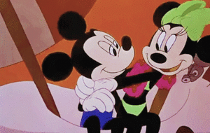 Mickey and Minnie Mouse gif