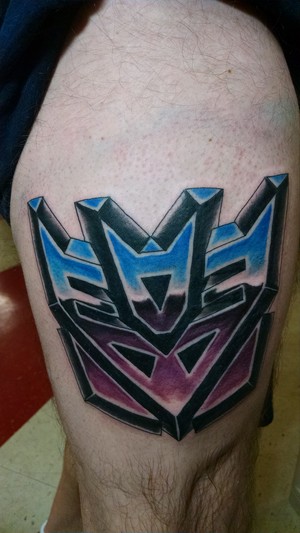  Transformers پرستار tattoo - Decepticons insignia