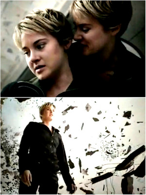  Tris fighting herself