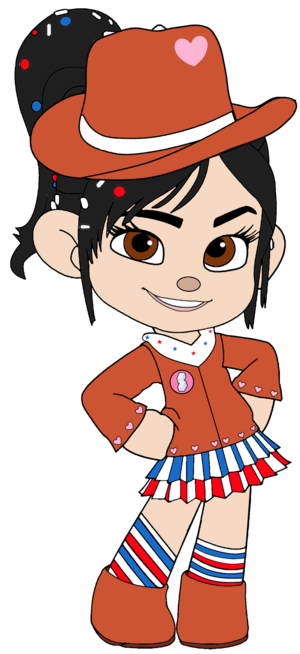  Vanellope as a Cowgirl with Cowgirl Hat