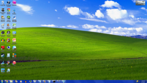 Windows XP Aero Theme No Window